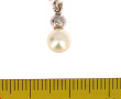 Pendentif en or gris 18 carats, serti d'