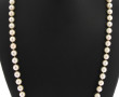 Collier de perles en shoker, fermoir or 