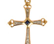 Pendentif croix en or jaune 18 carats, p