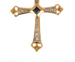 Pendentif croix en or jaune 18 carats, p