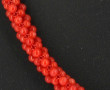 Collier en perles de corail, fermoir or 