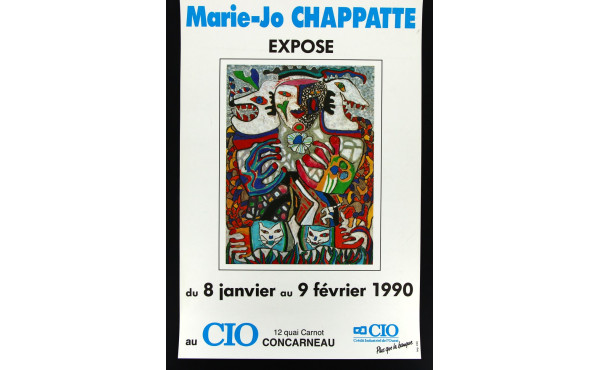 Ensemble d'affiches dont MARIE-JO CHAPPA