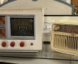 Lot de 2 postes de radio anciens en bois