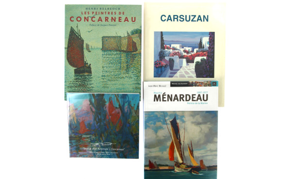 PEINTURE CONCARNEAU - Lot de 4 ouvrages 