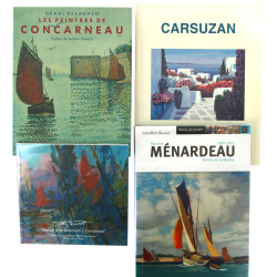 PEINTURE CONCARNEAU - Lot de 4 ouvrages 