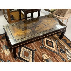 Table basse rectangulaire en laque chino