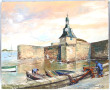 Jacques DURIX (Xxème) "Vue de Concarneau