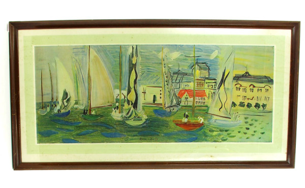 D'après Raoul DUFY - "Port de plaisance 