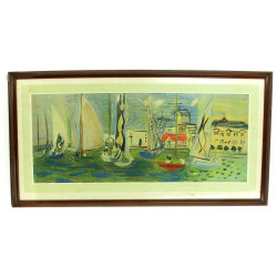 D'après Raoul DUFY - "Port de plaisance 