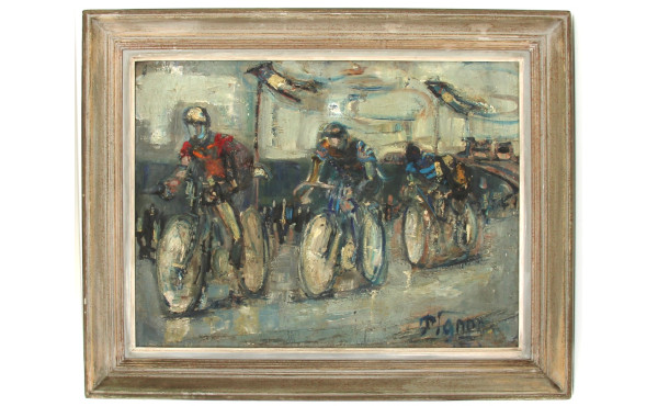 Joseph PIGNON (1920-1990) "Course cyclis