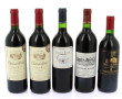 Lot de 5 bouteilles: - 3 B CAHORS 1989,