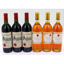 Lot de 6 bouteilles: - 3 B St EMILION G