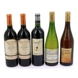 Lot de 5 bouteilles: - 2 MEDOC 2003 ch 