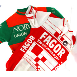 CYCLISME vintage - Lot de 2 maillots pro