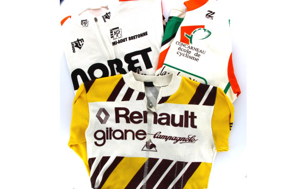 CYCLISME vintage - 3 maillots dont maill