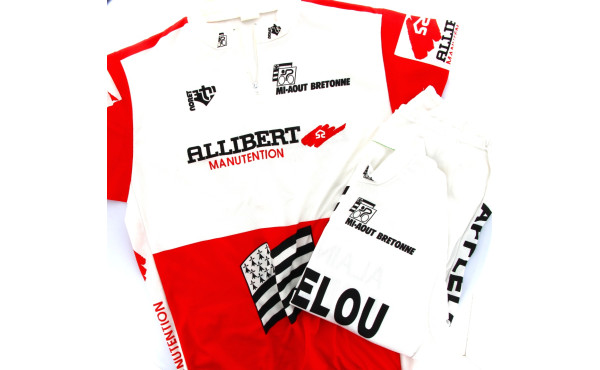 CYCLISME vintage - 2 maillots mi-août br