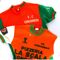 CYCLISME vintage - 2 maillots Concarneau