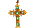 Pendentif croix en or jaune 18 carats se