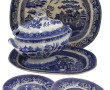 Décor nippon en camaïeu bleu - Lot de 5 