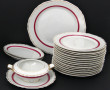 Service de table en porcelaine blanche, 