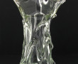 Vase en verre à col mouvementé, H 35 cm