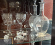 Paire de carafes anciennes en cristal gr