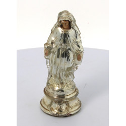 Vierge en verre églomisé, époque XIXème,