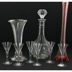 6 verres à liqueur anciens en cristal de