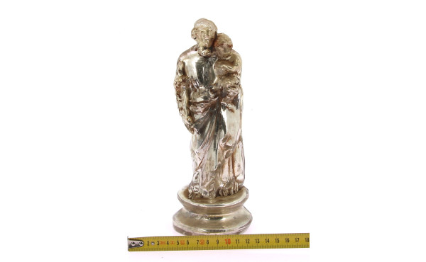 St Joseph et l'Enfant Jésus en verre égl