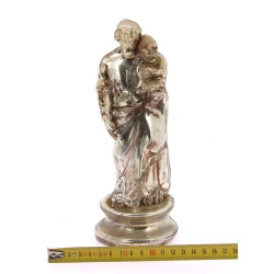 St Joseph et l'Enfant Jésus en verre égl