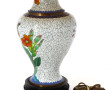 Lampe décorative à piètement en cloisonn