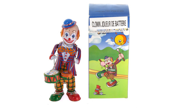 Jouet mécanique dans sa BO : Clown joueu