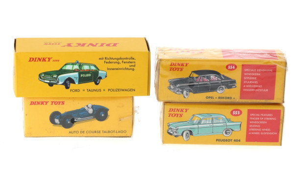 DINKY TOYS (Norev pouur Atlas) - 4 voitu