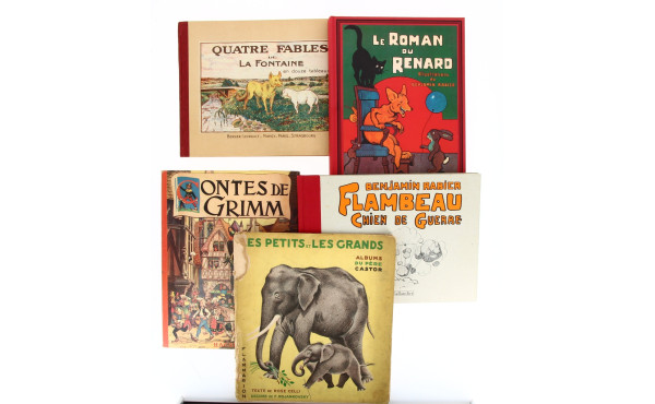 ENFANTINA - Lot de 5 livres anciens et m