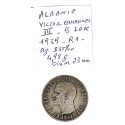 Albanie italienne - Victor-Emmanuel III 