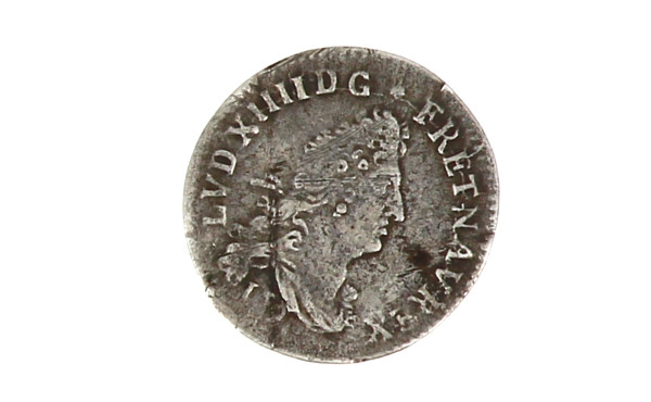 France - Louis XIV, 4 sols 1691 Lyon, ar