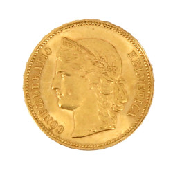 Pièce de 20 F Suisse en or "1889"