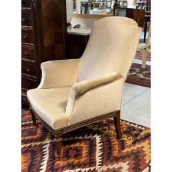 Fauteuil de style Louis XVI en bois natu