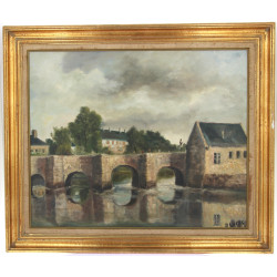 D.LUCAS (Xxème) "St Goustan, Auray", hui