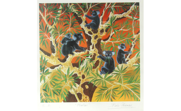 Alain THOMAS (1942) "Koalas", tirage en 