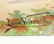 Louise VILLEVIEILLE (XIXè-Xxè) "Paysage 