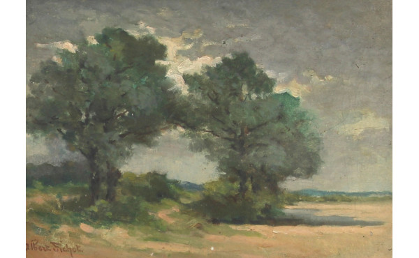 Albert Lucien FICHOT (Xxème) "Paysage de