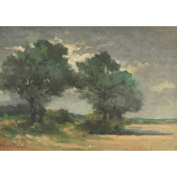 Albert Lucien FICHOT (Xxème) "Paysage de