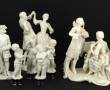 Lot de sujets en porcelaine : CAPODIMONT