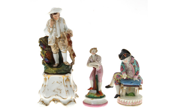 Porcelaines XIXè et Xxè - Lot de 3 statu