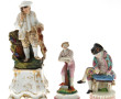 Porcelaines XIXè et Xxè - Lot de 3 statu