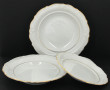 Service de table en porcelaine blanche e