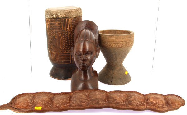 CONGO - Lot de 4 objets souvenirs du Con