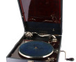 Gramophone des années 30 en bois vernis 