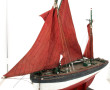 Maquette de bateau de pêche (gréement à 